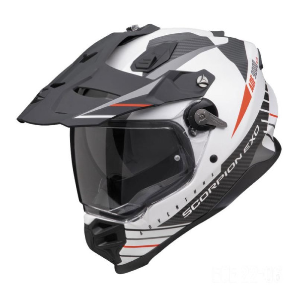 Scorpion Helmets Adf-9000 feat wht/blk/red xs